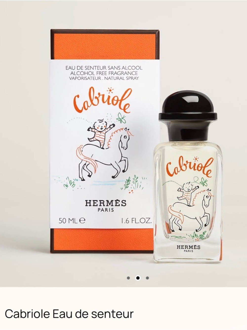 NWT Hermes Cabriole Eau de senteur 1.6 oz